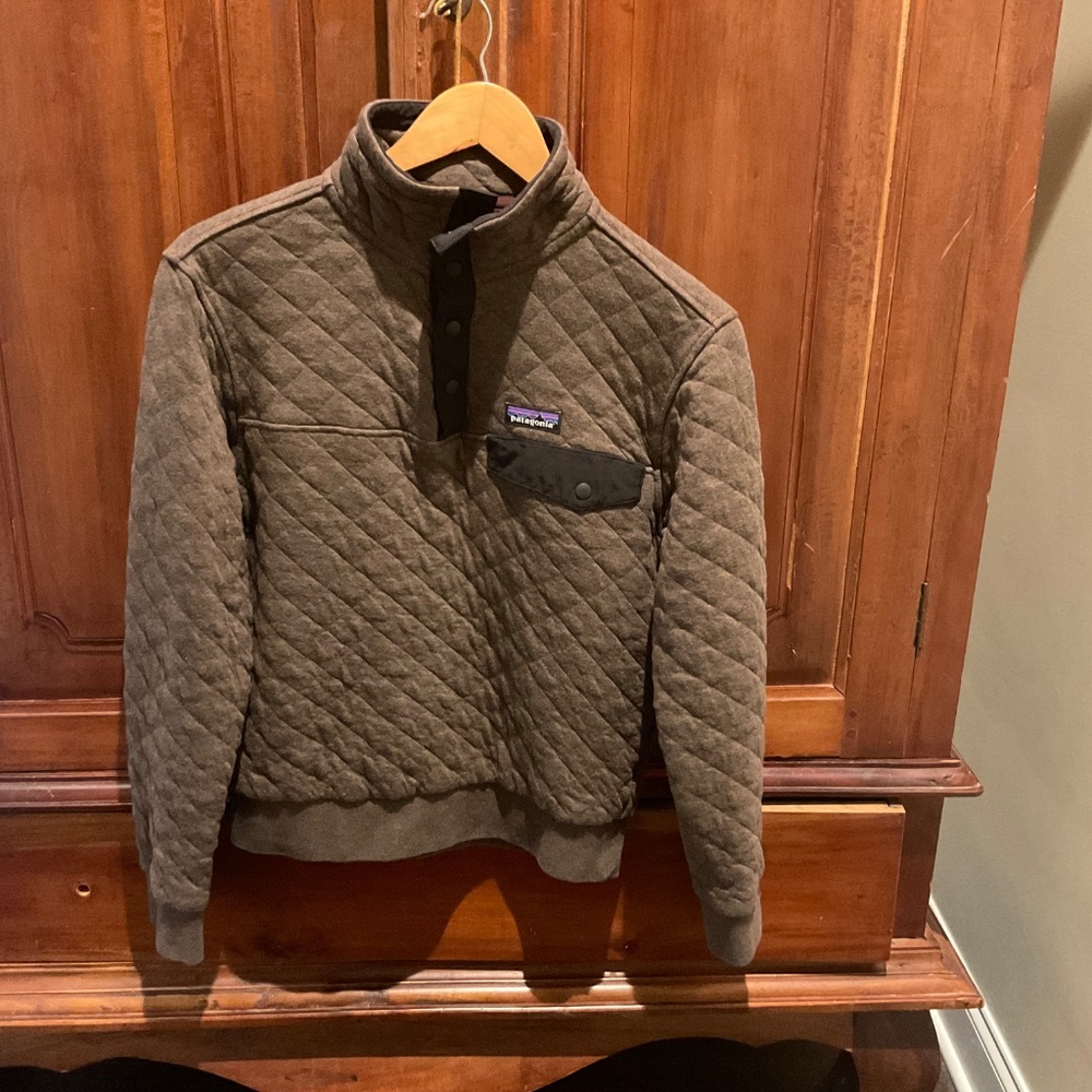 Patagonia Men’s Organic Cotton Quilt Snap- T Pullover , Color Brown, Size XXS - Picture 4 of 7